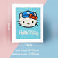 hello kitty Crystal Rhinestone diamond painting kit for kids Size Informations