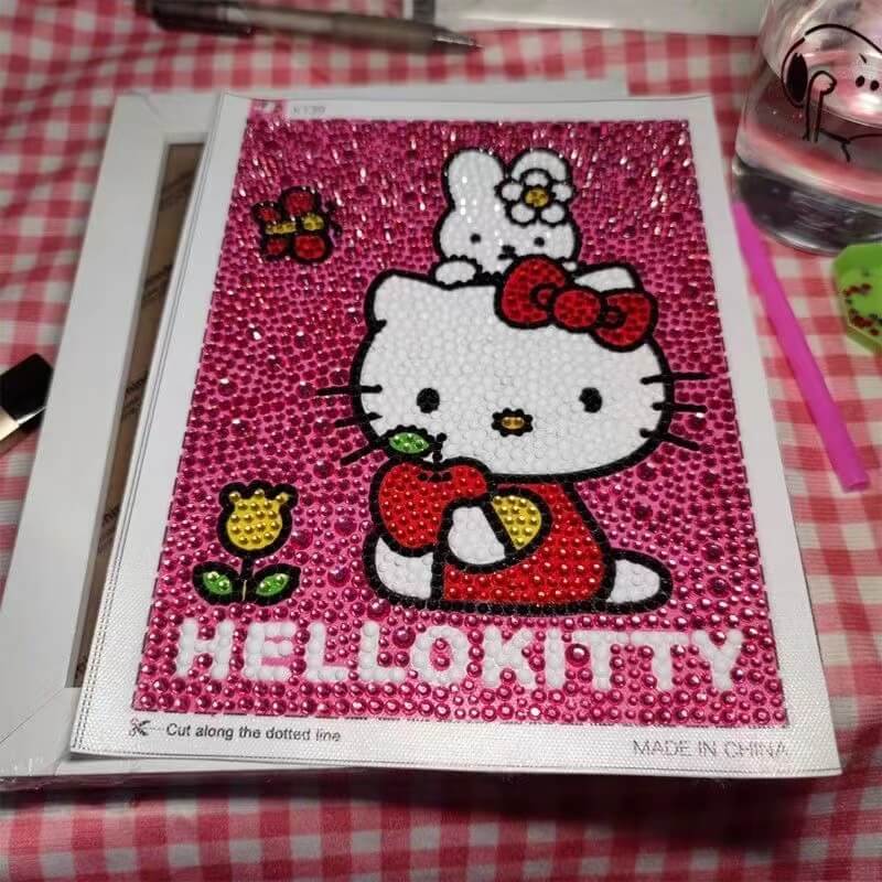 hello kitty Crystal Rhinestone diamond painting kit for kids