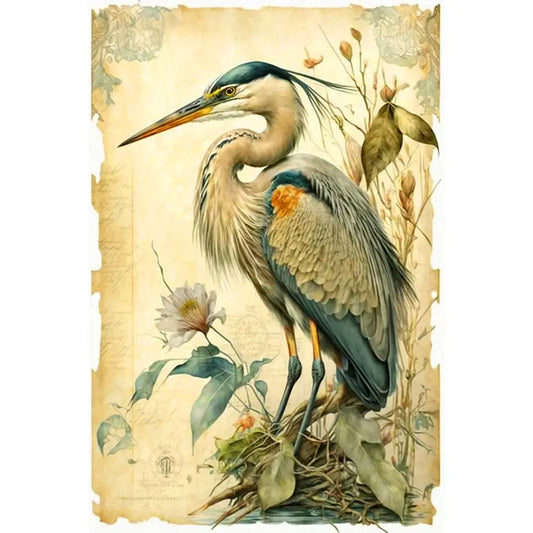 Heron 5D Full Round / Square Diamond Painting 
