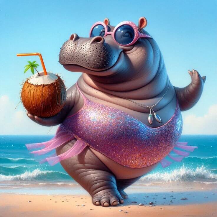Hippo Diamond Painting  kIT