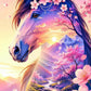 DIY Diamond Painting Kit - Full Round / Square - Horse Landscape