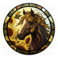 Stained Glass Horse ï¼?Sunflower Diamond Painting