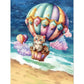 hot air balloon cat diamond painting kit