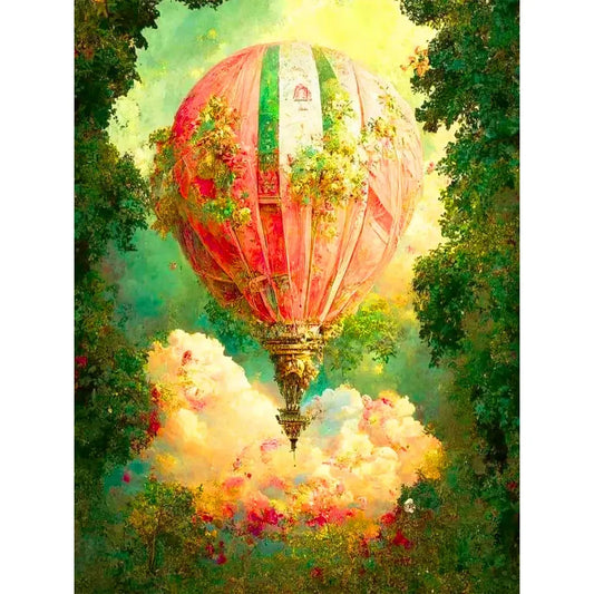 Diamond Painting - Full Round / Square - Hot Air Balloon