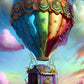 5D DIY Diamond Painting - Full Round / Square - Hot Air Balloon 40x60cm 50x75cm 60x90cm