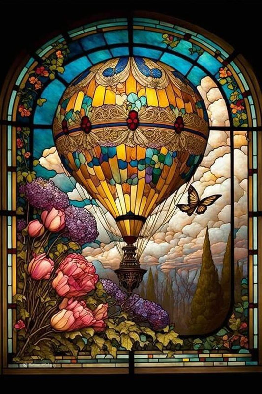 hot air balloon diamond painting