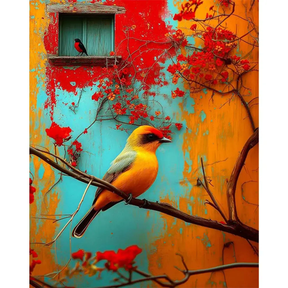 House Birds Paint By Number Acrylic Oil Painting Kit