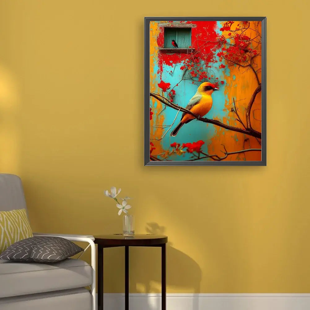 DIY House Birds Paint By Number Acrylic Oil Painting Kit