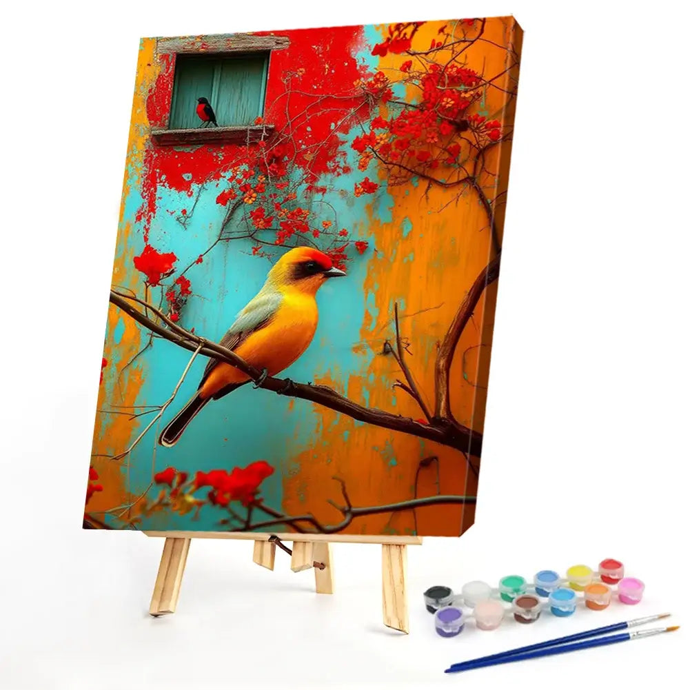 House Birds Paint By Number Acrylic Oil Painting