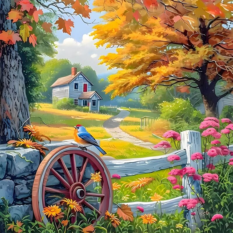 Countryside House 5D DIY Diamond Painting