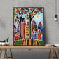 Luminous Diamond Painting - Crystal Rhinestone - Town A