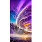 hurricane diamond painting size 40x70cm