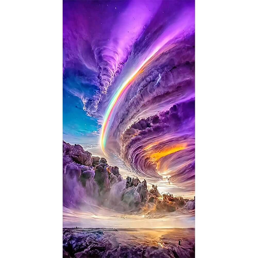 hurricane diamond painting size 40x70cm