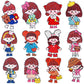 12 PCS Cartoon DIY Diamond Painting Stickers Kit - Cute Girl