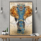 AB luxurious polyester cloth diamond Painting Kits | Elephant