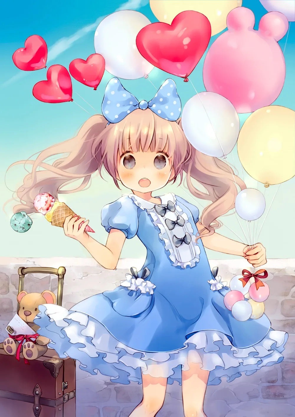 Diamond Painting - Full Round / Square - Balloon Girl