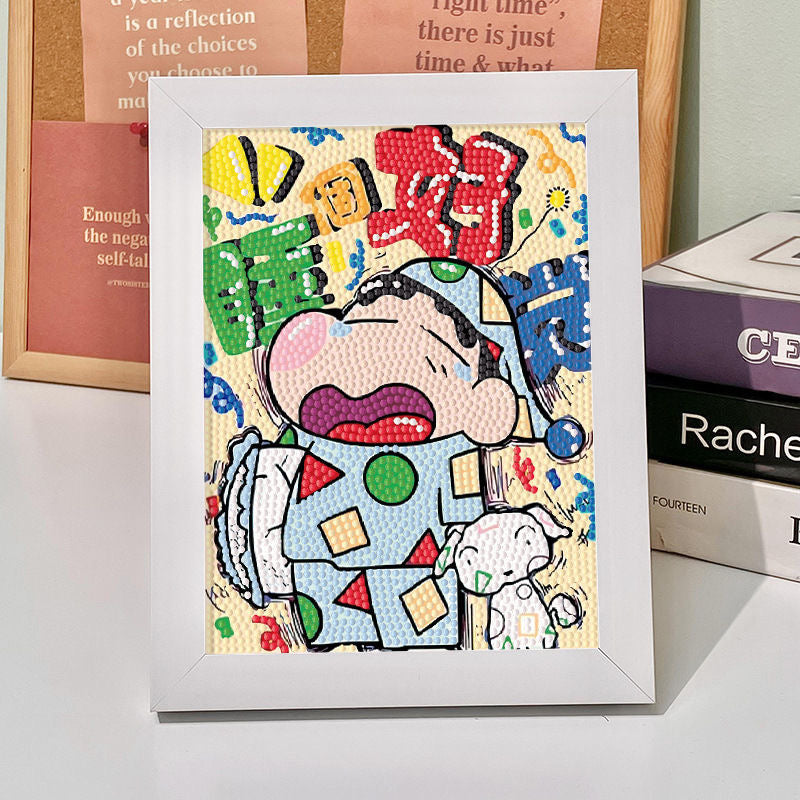 Crayon Shin-chan Diamond Painting Kit For Kids With/ Without Frame E
