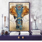 AB luxurious polyester cloth diamond Painting Kits | Elephant