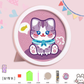 Cartoon Cat Diamond Painting Kit For Kids With/ Without Frame