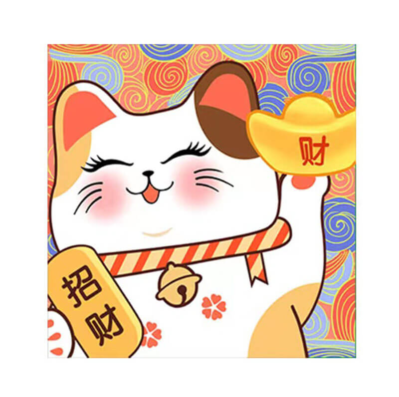 japanese lucky cat full drill diamond painting kit