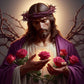 5D DIY Jesus & Rose Diamond Painting