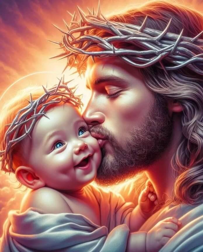 5D DIY Jesus And Kid Diamond Painting