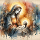 5D DIY Diamond Painting Kit - Full Round / Square - Jesus And Virgin D