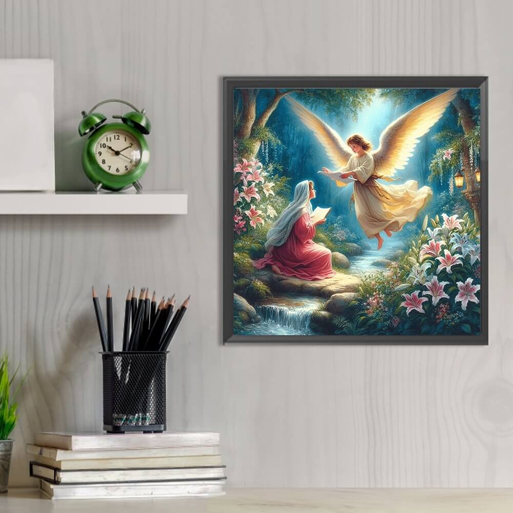 5D DIY Diamond Painting Kit - Full Round / Square - Jesus And Virgin F