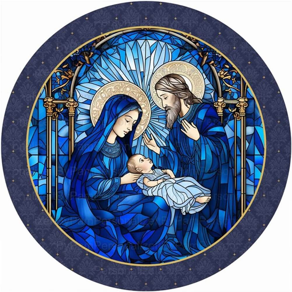 5D DIY Diamond Painting - Full Round / Square - Stained Glass Jesus B