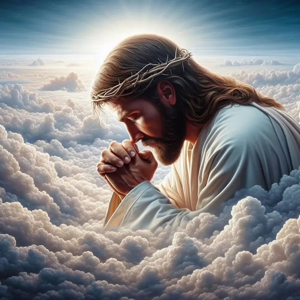 5D DIY Diamond Painting Kit - Full Round / Square - Jesus Pray A