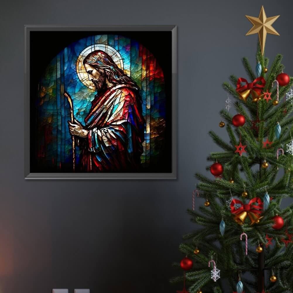 Jesus Stained Glass 5D DIY Diamond Painting Kit