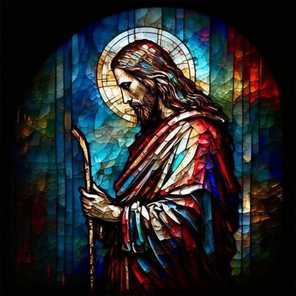 Jesus Stained Glass 5D DIY Diamond Painting