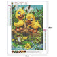 kids diamond painting ducklings frog canvas size