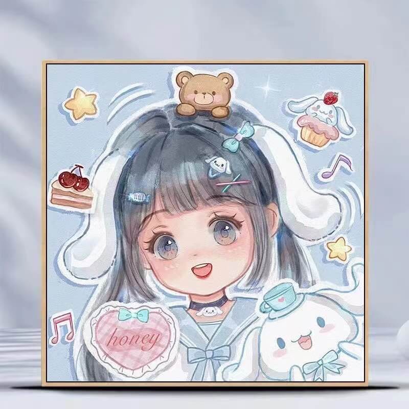 kuromi melody diy diamond painting kit