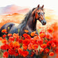 5D DIY Diamond Painting - Full Round / Square - Lady Yume Aand Horse