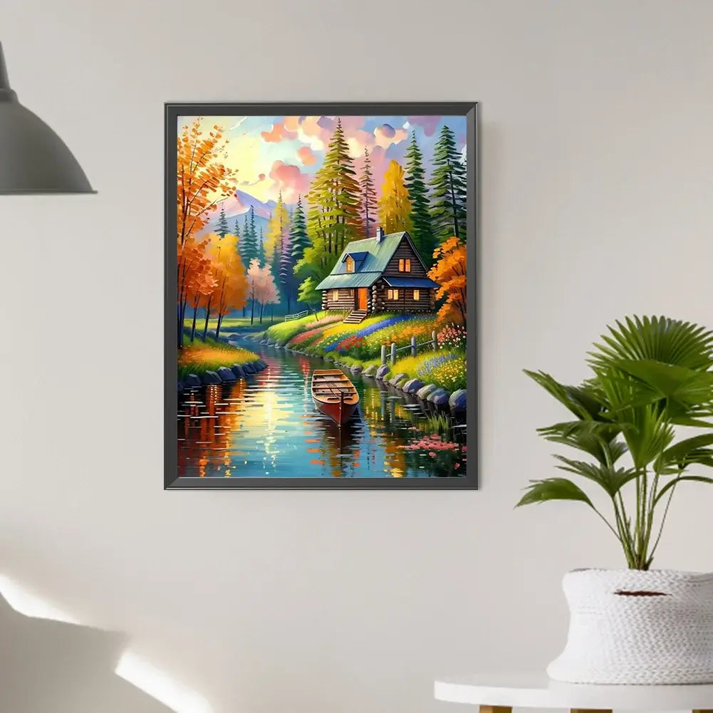 Lakeside Lodge 5D DIY Diamond Painting