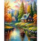 5D DIY Diamond Painting - Full Round / Square - Lakeside Lodge