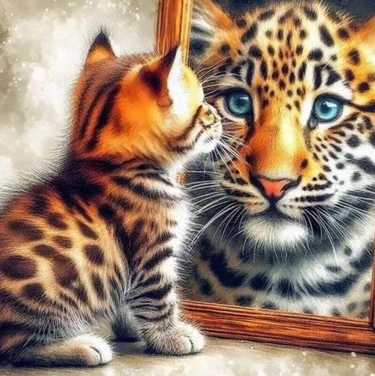 5D DIY Leopard Diamond Painting