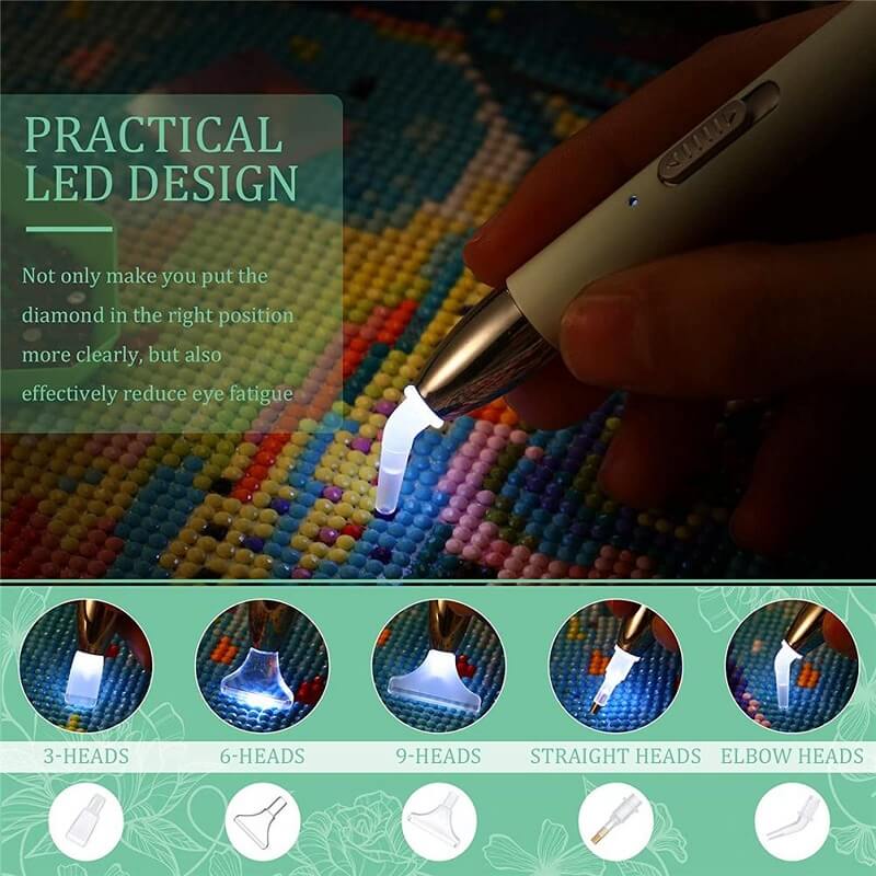 light point drilling pen with replacement tips
