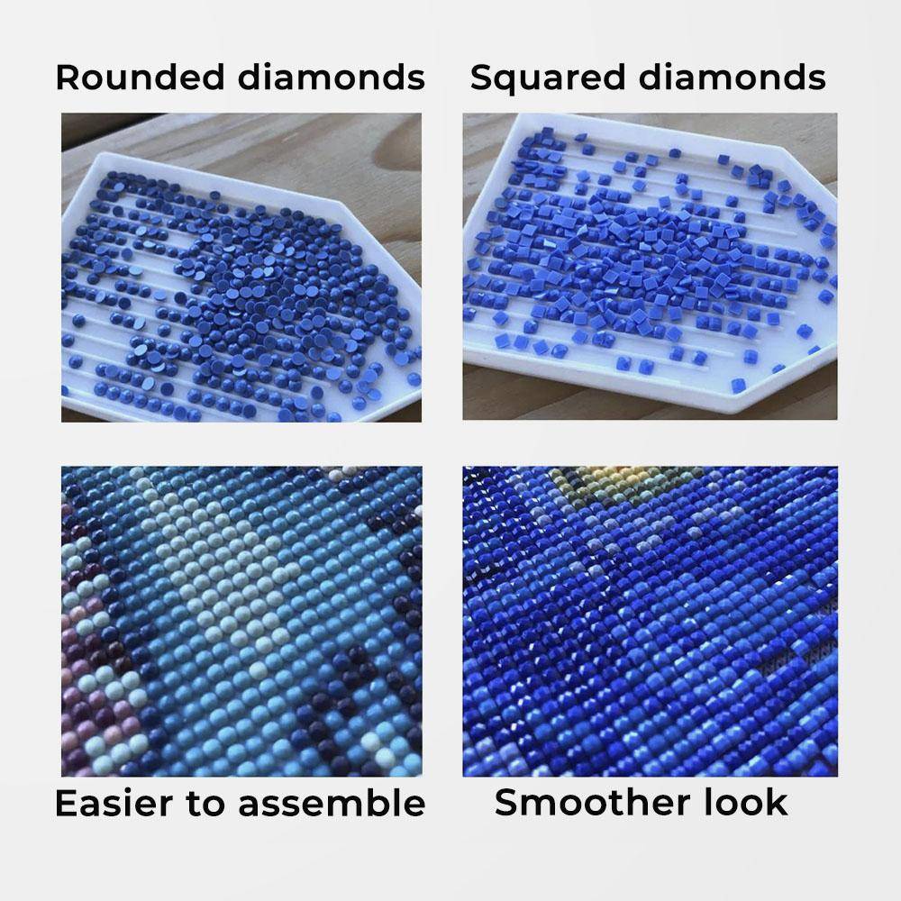 Diamond Painting - Full Round - Sleeping Old Couple