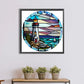Stained Glass  Lighthouse Diamond Painting