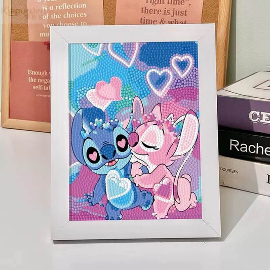 Lilo And Stitch Cartoon Diamond Painting Kit For Kids With/ Without Frame