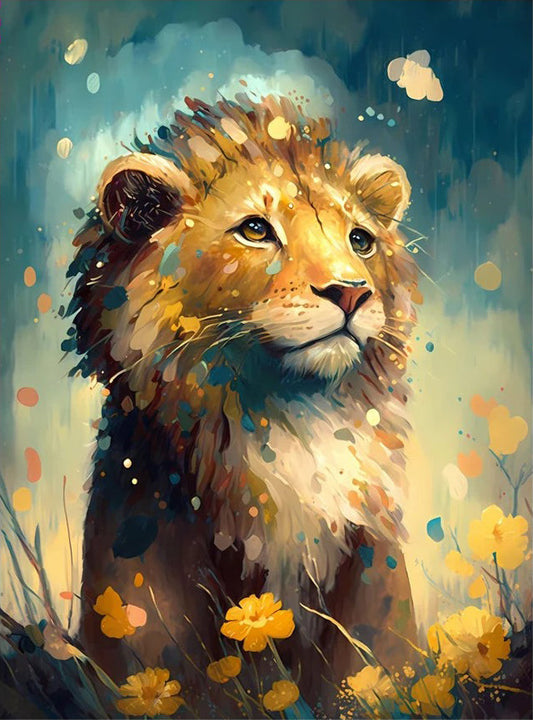 Lion  5D DIY Diamond Painting Kit