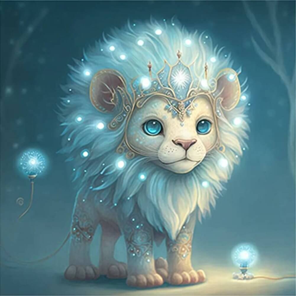 5D DIY Diamond painting - Full Round / Square - Lion