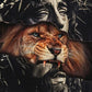 5D DIY Diamond Painting - Full Round / Square - Lion and Jesus