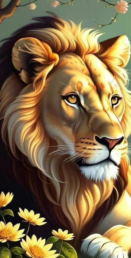 Lion Full Drill Diamond Painting