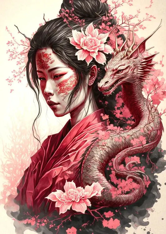 Little Dragon Maiden Diamond Painting