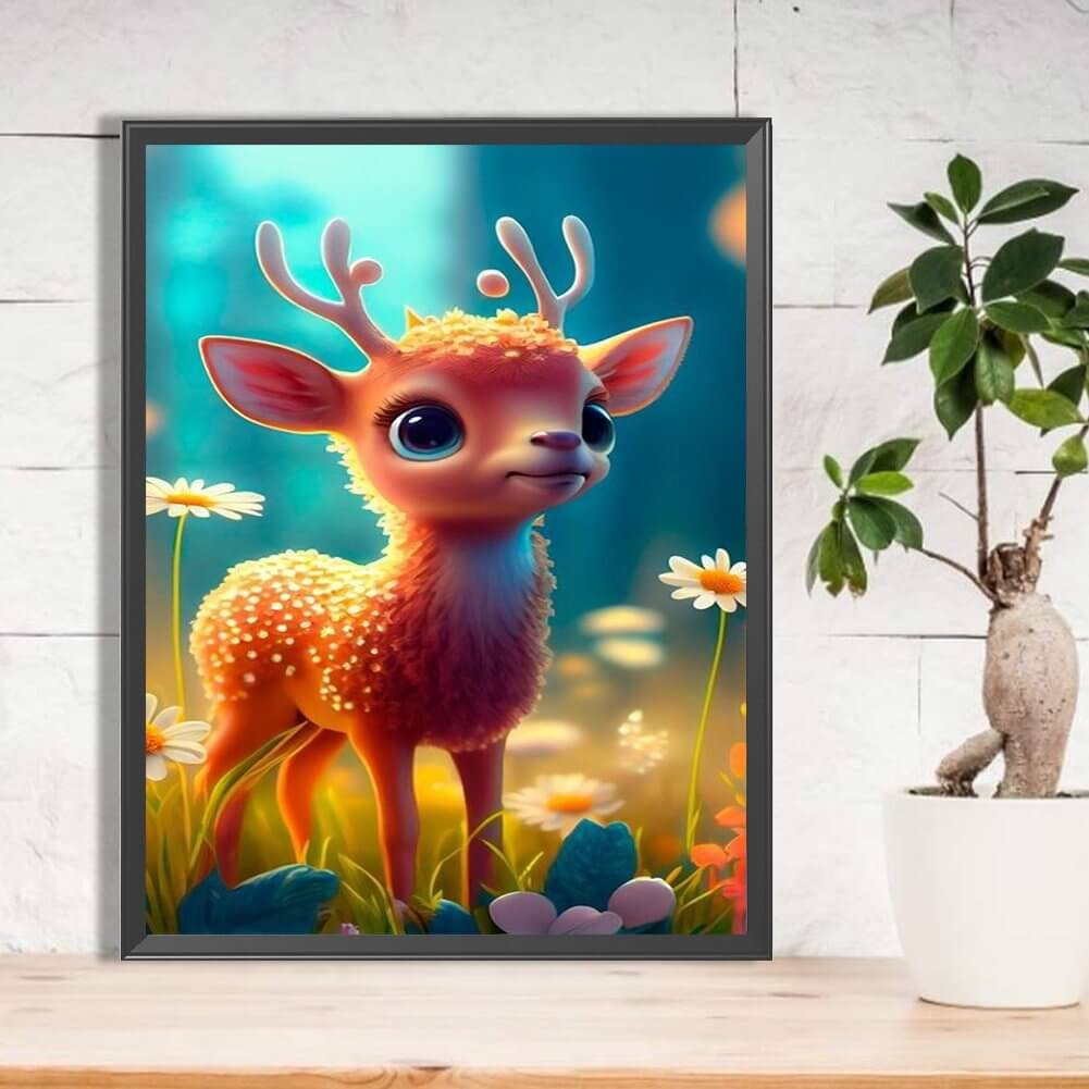 5D DIY Diamond painting - Full Round / Square - Little Elk