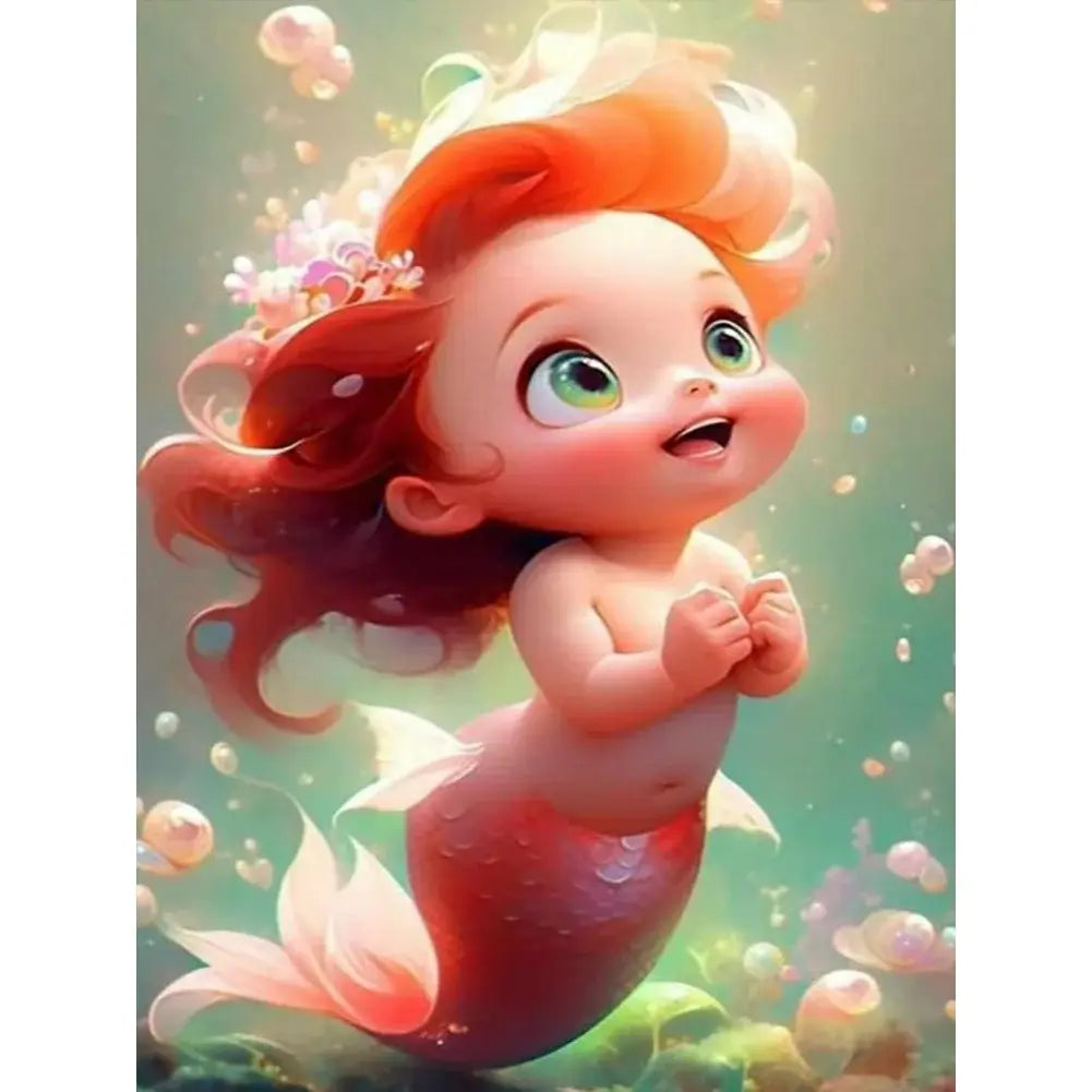 Little Mermaid Full Round / Square Diamond painting