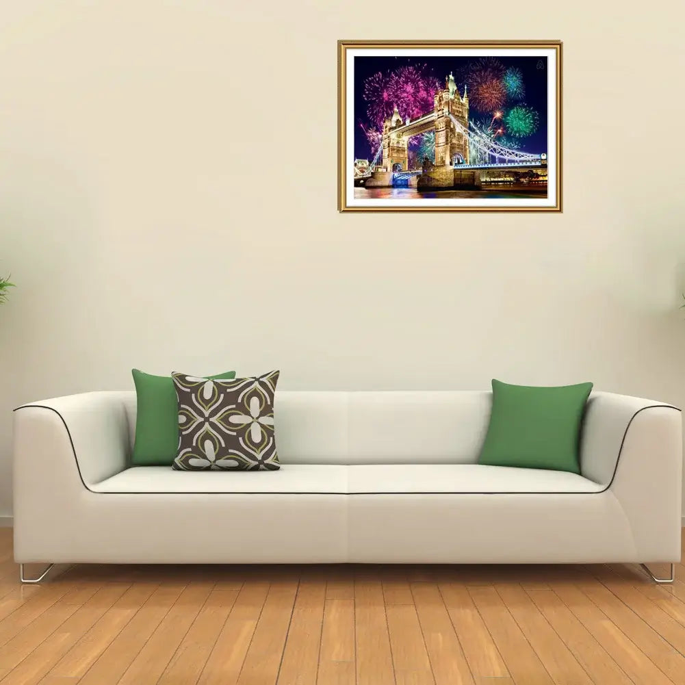 London Bridge & Fireworks DIY Diamond Painting